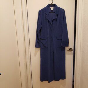 Cornflower Blue Corduroy Coat (Or Coatdress) April Cornell